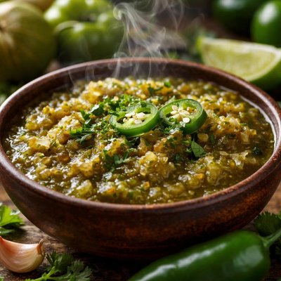 Image of Smoky Spicy Tomatillo Salsa Verde Aka Canned Green Hell