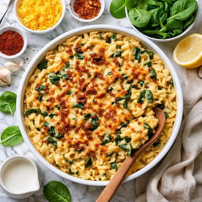 Image of Smoky Spinach Macaroni and Cheese