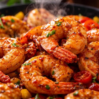 Image of Smoky Sweet Pepper Shrimp