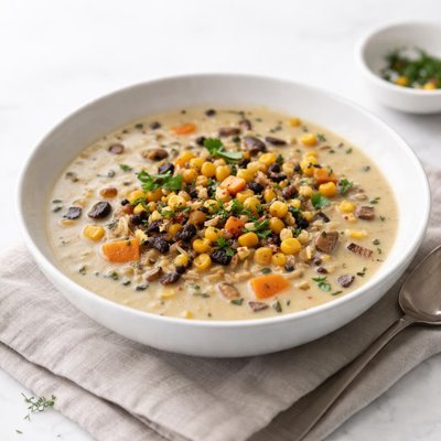 Image of Smoky Wild Rice and Corn Soup