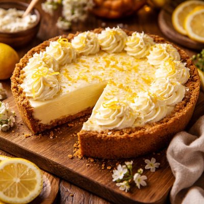 Image of Smooth and Creamy Lemon Truffle Pie