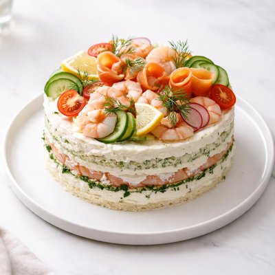 Image of Smorgastarta Swedish Sandwich Torte
