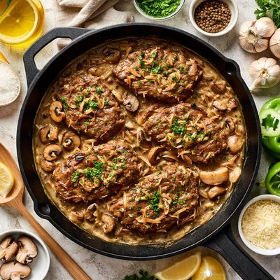 Image of Smothered Cube Steaks Low Carb