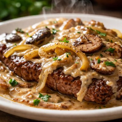 Image of Smothered Minute Steak Atkins