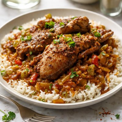 Image of Smothered Nutria Cajun Style
