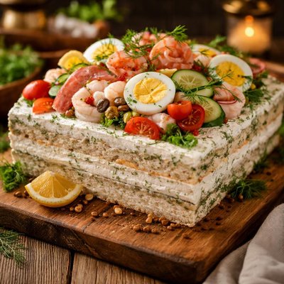 Image of Smrgstrta Swedish Sandwich Cake