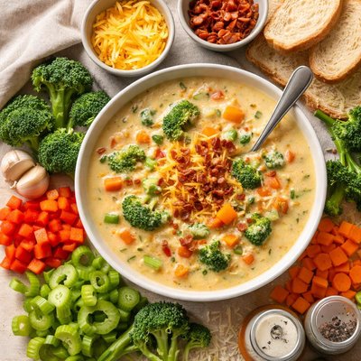 Image of Sneak in the Veggies Cheddar Cheese Soup