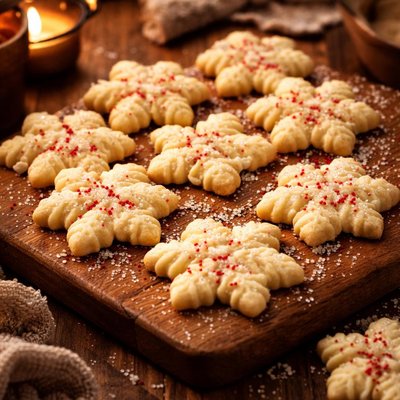 Image of Snow Flake Spritz Cookies