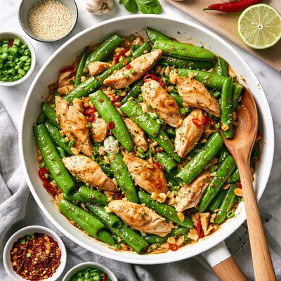 Image of Snow Peas and Chicken