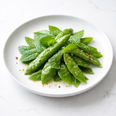 Image of Snow Peas with Fresh Mint