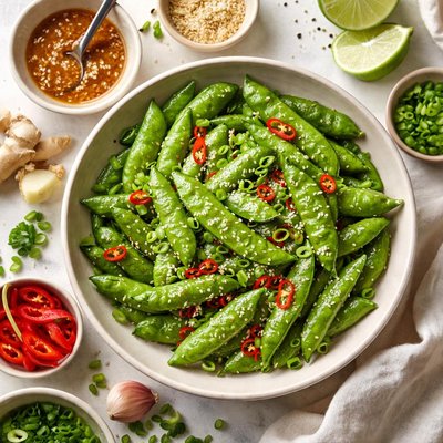 Image of Snow Peas with Sesame Dressing