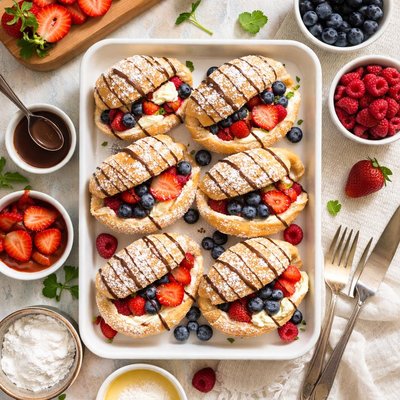 Image of Snow Shoes Cream Puff Dessert