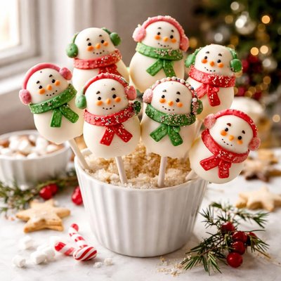 Image of Snowman Bouquet or Pops