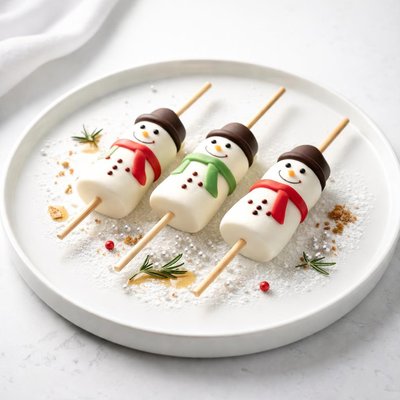 Image of Snowmen on a Stick Tackled by Tasty