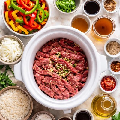 Image of So Easy Pepper Steak for the Crock Pot
