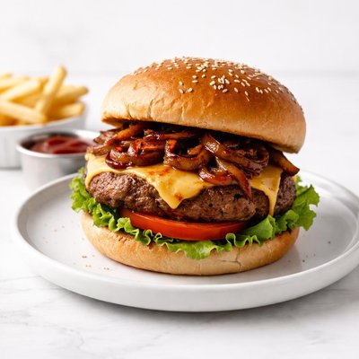 Image of So Simple Onion Barbecued Burgers