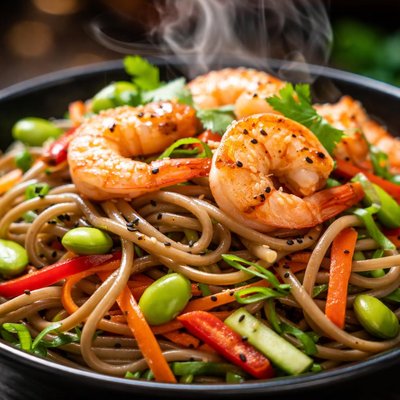 Image of Soba and Shrimp Salad