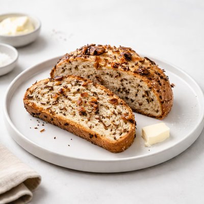 Image of Soda Bread with Caramelized Onion and Caraway