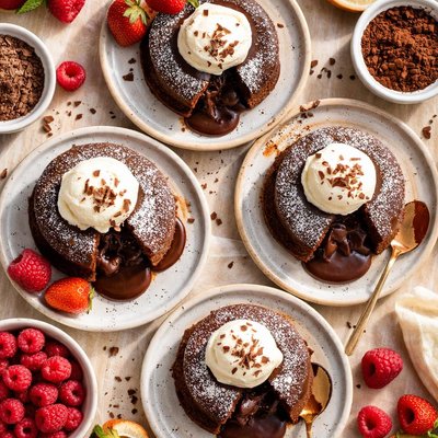 Image of Soft Centered Warm Chocolate Cakes