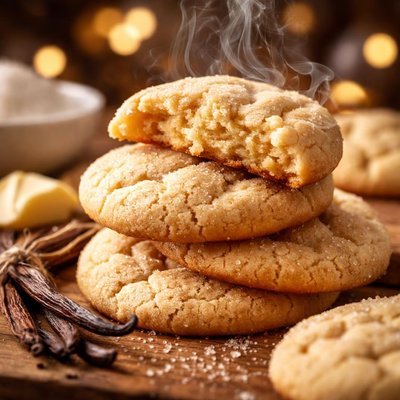 Image of Soft Chewy Vanilla Butter Cookies