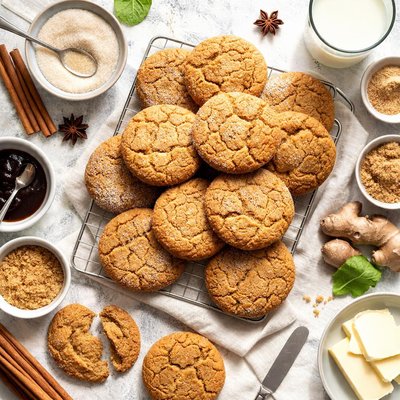 Image of Soft Ginger Cookies Biscuits