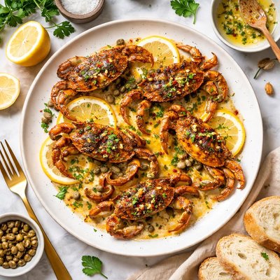 Image of Soft Shell Crab with Lemon Butter