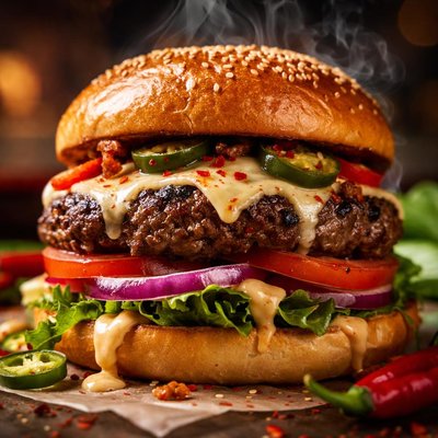 Image of Some Like It Hot Hamburger for One