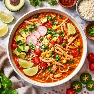 Image of Sopa De Fideo Con Pollo Mexican Chicken Noodle Soup