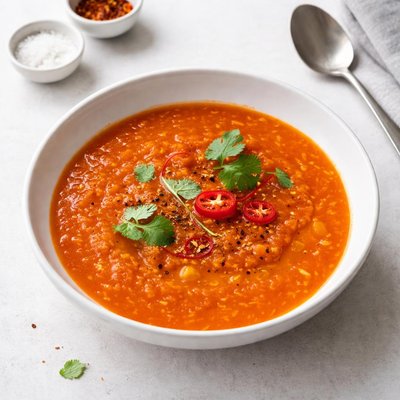 Image of Soup with Tomato and Red Lentils