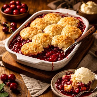 Image of Sour Cherry Cobbler