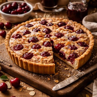Image of Sour Cherry Frangipane Tart
