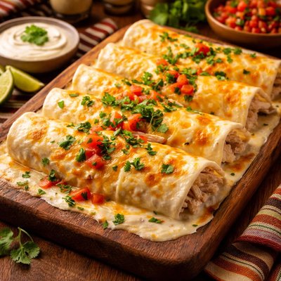 Image of Sour Cream and Cheese Enchiladas