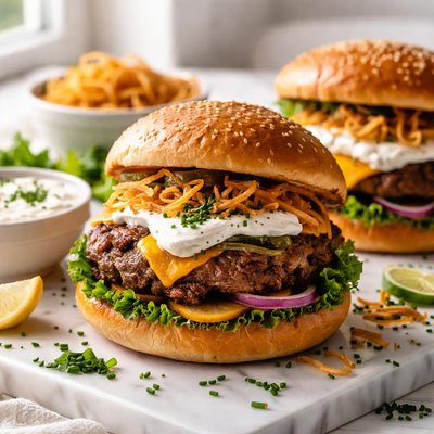 Image of Sour Cream and Onion Burgers
