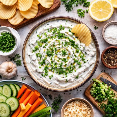 Image of Sour Cream and Onion Dip from Scratch