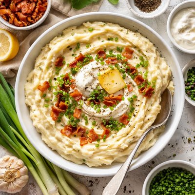 Image of Sour Cream and Onion Mashed Potatoes or Stuffed