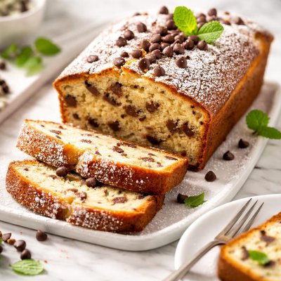 Image of Sour Cream Cake with Chocolate Chips