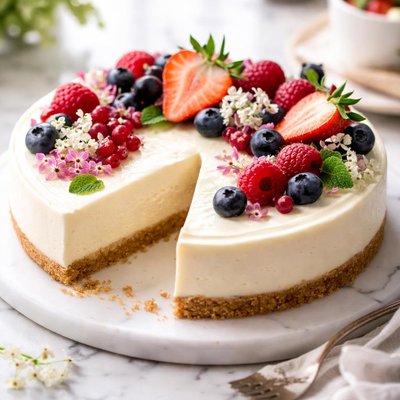 Image of Sour Cream Cheesecake Fit for the Gods