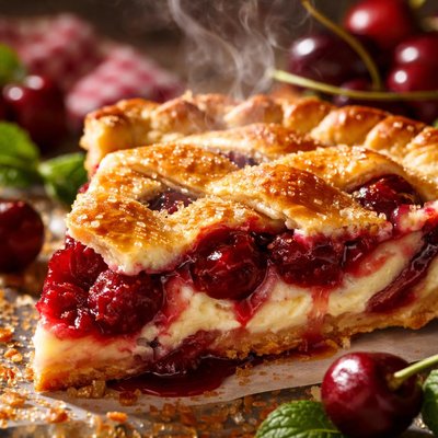 Image of Sour Cream Cherry Pie