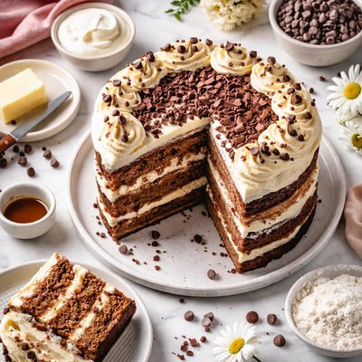 Image of Sour Cream Chocolate Chip Layer Cake