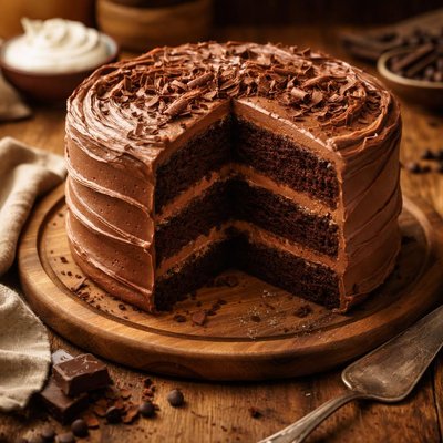 Image of Sour Cream Chocolate Layer Cake