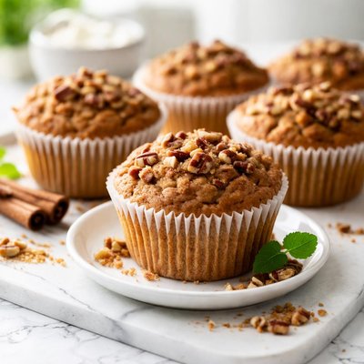 Image of Sour Cream Cinnamon Nut Muffins