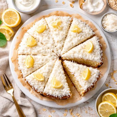 Image of Sour Cream Coconut Cake