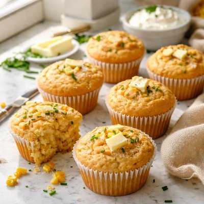 Image of Sour Cream Corn Muffins