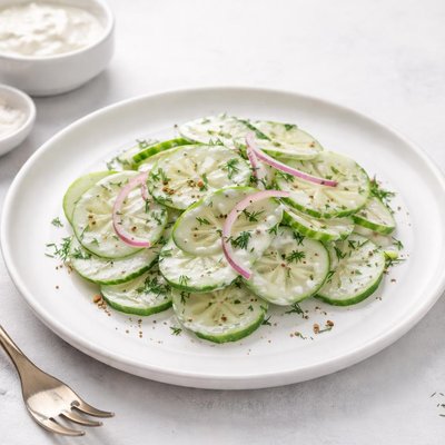 Image of Sour Cream Cucumber Salad