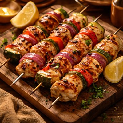Image of Sour Cream Dijon Marinated Chicken Kabobs