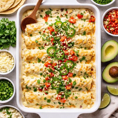Image of Sour Cream Enchiladas with More