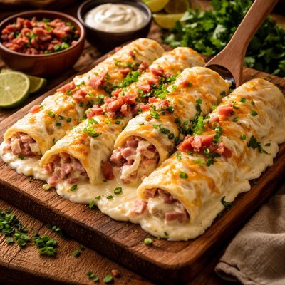 Image of Sour Cream Ham Enchiladas
