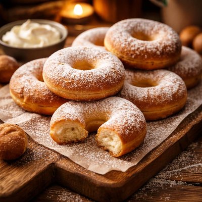 Image of Sour Cream Oven Doughnuts