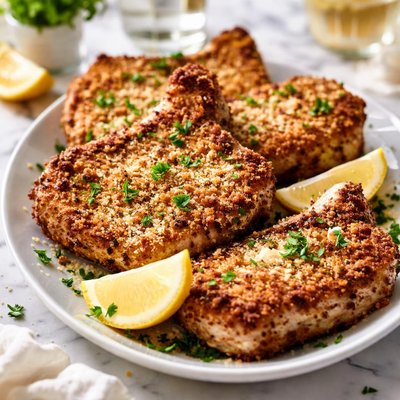 Image of Sour Cream Parmesan Breaded Pork Chops