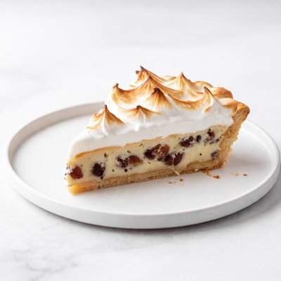 Image of Sour Cream Raisin Pie with Meringue Topping